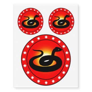 Year of the Snake Temporary Tattoos