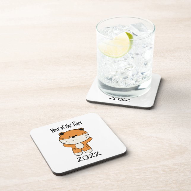 Year of the Tiger 2022  Beverage Coaster (Right Side)