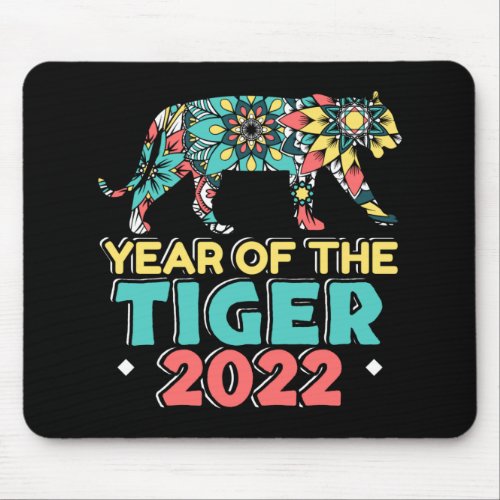 Year of The Tiger 2022 Chinese Zodiac Sign Mouse Pad