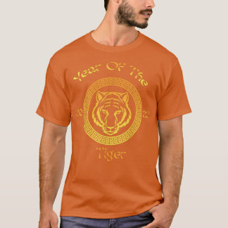 Year of The Tiger 2022, Circular Asian Chinese New T-Shirt