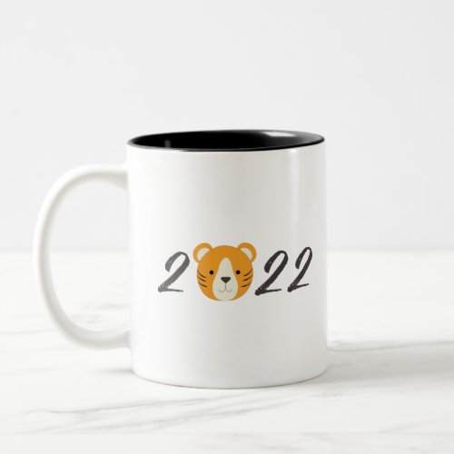 Year of the Tiger 2022 Two_Tone Coffee Mug