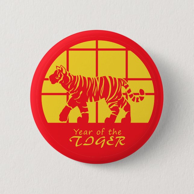 Year of the Tiger  Button (Front)