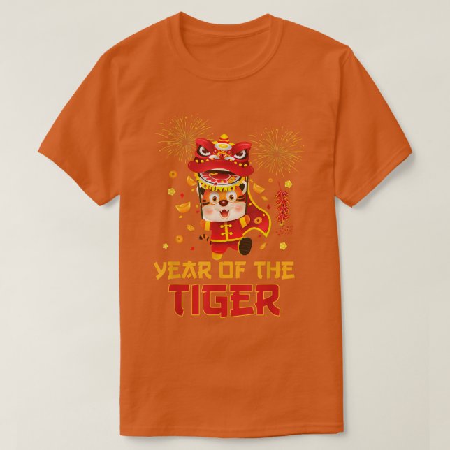 Year Of The Tiger Chinese New Year 2022 Kids Toddl T-Shirt (Design Front)