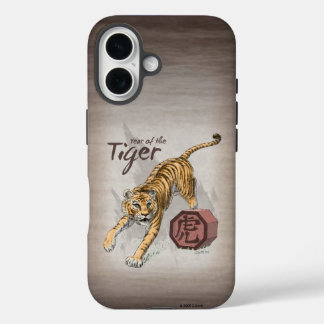 Year of the Tiger Chinese Zodiac Art iPhone 16 Case