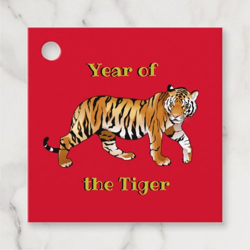 Year of the Tiger Design Favor Tags