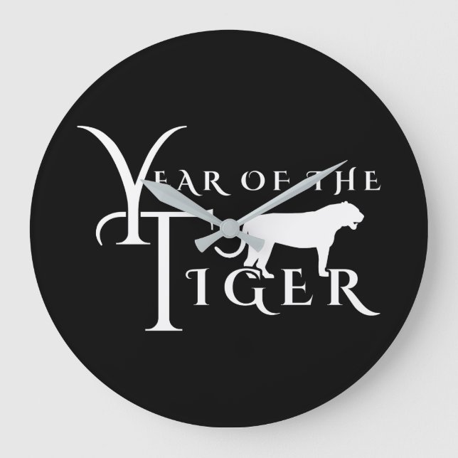 Year of the tiger large clock (Front)