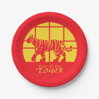 Year of the Tiger  Paper Plates