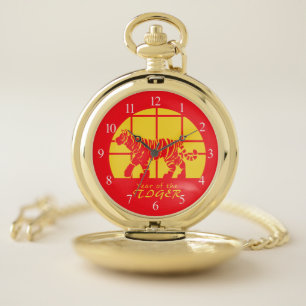 Year of the Tiger  Pocket Watch