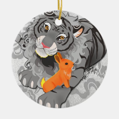 Year of the Tiger  Rabbit Ornament