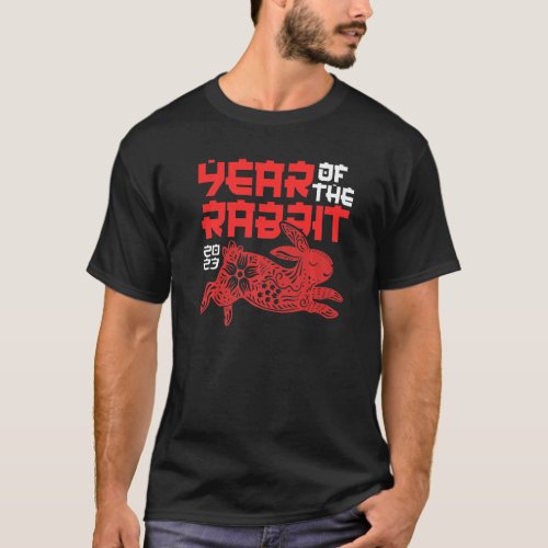 Year of The Water Rabbi 2023 Chinese Zodiac Men Wo T_Shirt