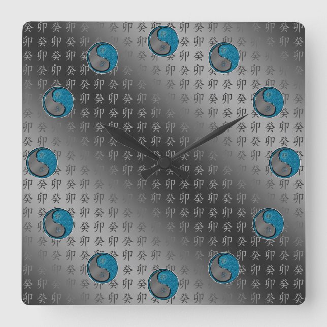 Year of the Water Rabbit Square Wall Clock (Front)