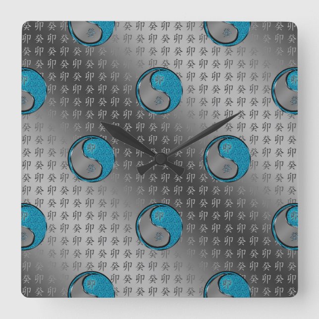 Year of the Water Rabbit Square Wall Clock (Front)