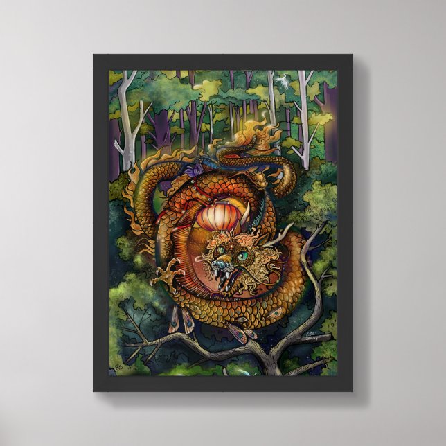 Year of the Wood Dragon 2024 Framed Art (Framed Front)