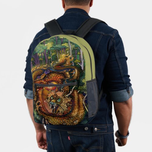 Year of the Wood Dragon 2024 Printed Backpack