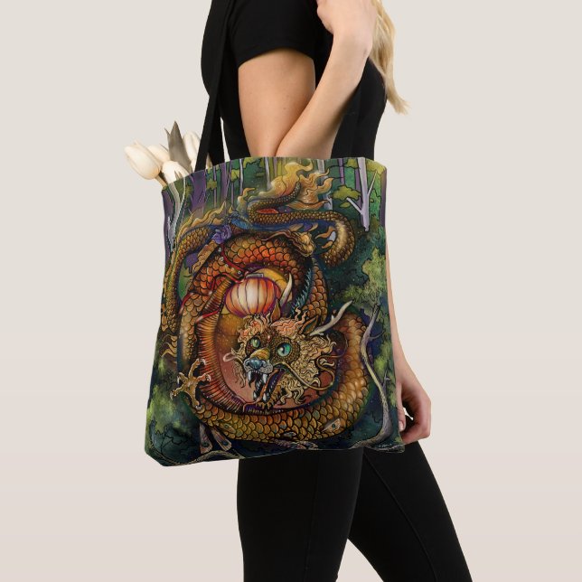 Year of the Wood Dragon 2024 Tote Bag (Close Up)