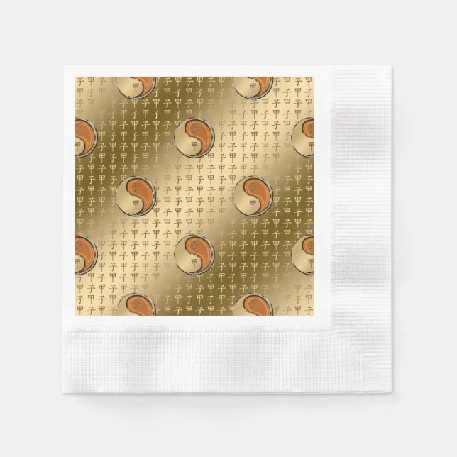 Year of the Wood Rat Napkins (Front)