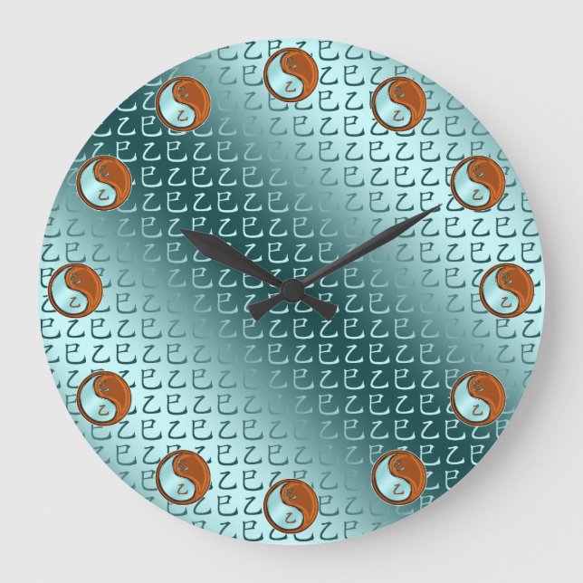 Year of the Wood Snake Large Clock (Front)