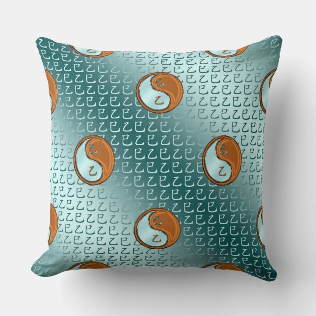 Year of the Wood Snake Throw Pillow (Front)