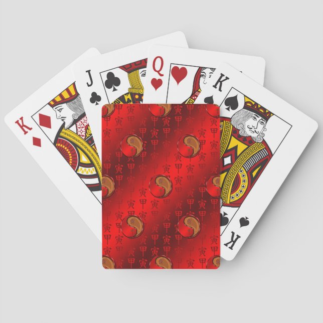 Year of the Wood Tiger Poker Cards (Back)