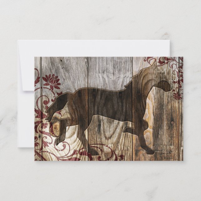 year of the wooden horse invitation (Front)