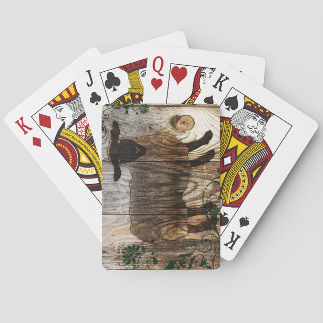 year of the wooden sheep poker cards (Back)