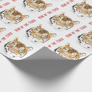 Year of Tiger 2022 Chinese New Year Zodiac Animal Wrapping Paper
