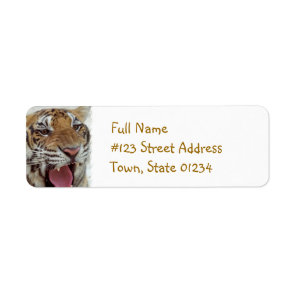 Year of Tiger Return Address Label
