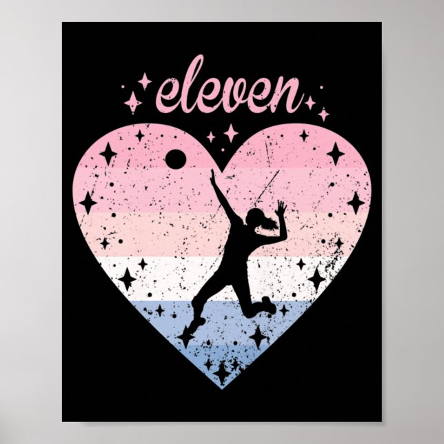 Year Old Cute Volleyball Birthday Girl th Bday   Poster (Front)