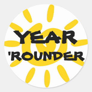 YEAR 'ROUNDER STICKER