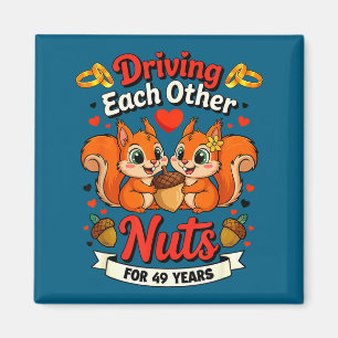 Year Shirt Couples Married 49 49th Wedding Magnet
