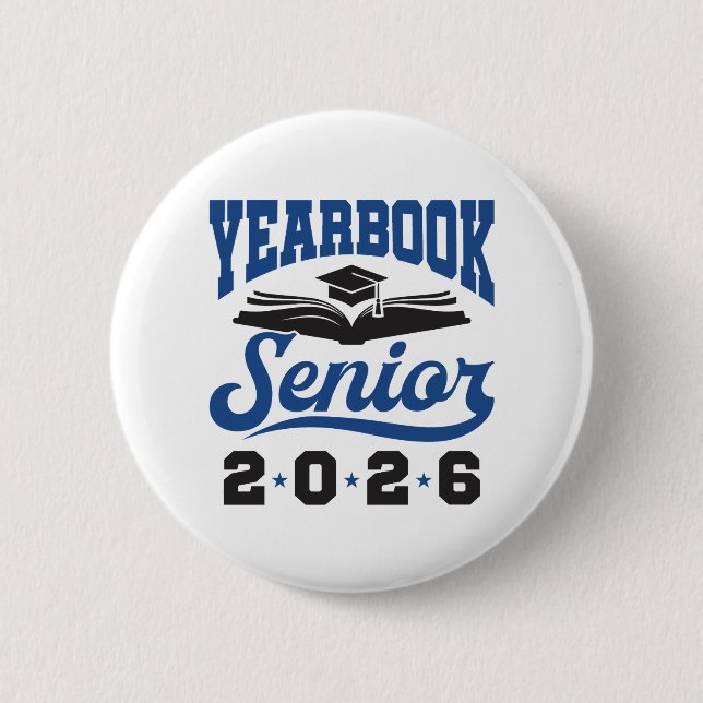Yearbook Senior 2026 Button (Front)