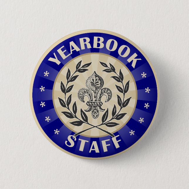 Yearbook Staff Button (Front)
