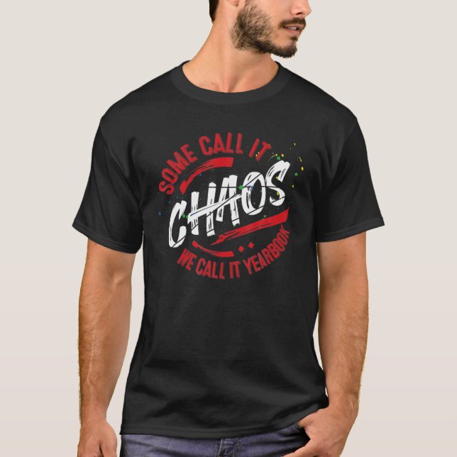 Yearbook Staff School Teacher Gift Team Students C T-Shirt (Front)