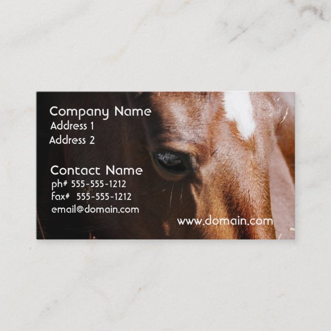 Yearling Business Cards (Front)