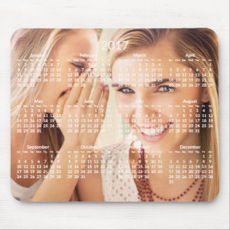 Yearly Calendar 2017 Mousepad Add Photo