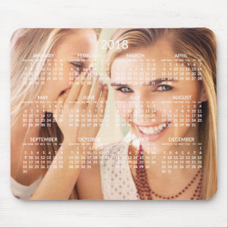 Yearly Calendar 2018 Mousepad Add Photo