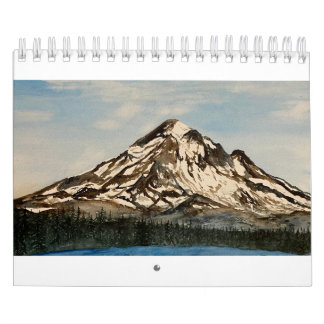 Yearly Calendar with Seasonal Designs