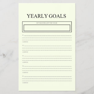 Yearly Goals Planner Flyer