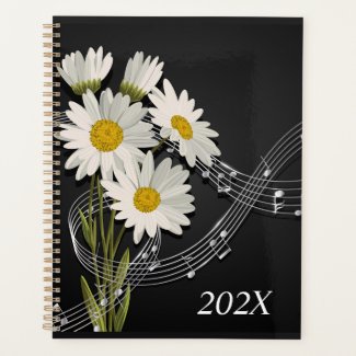 Yearly Musical Daises Date  Planner