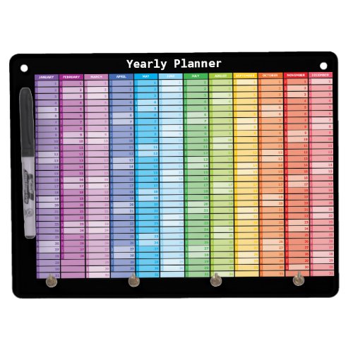 Yearly Planner Dry Erase Board