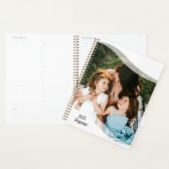 Yearly Planner with 3 Photos | Zazzle