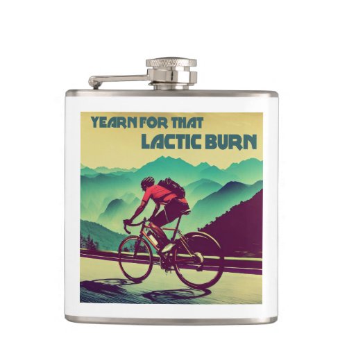 Yearn For That Lactic Burn Cycling Flask