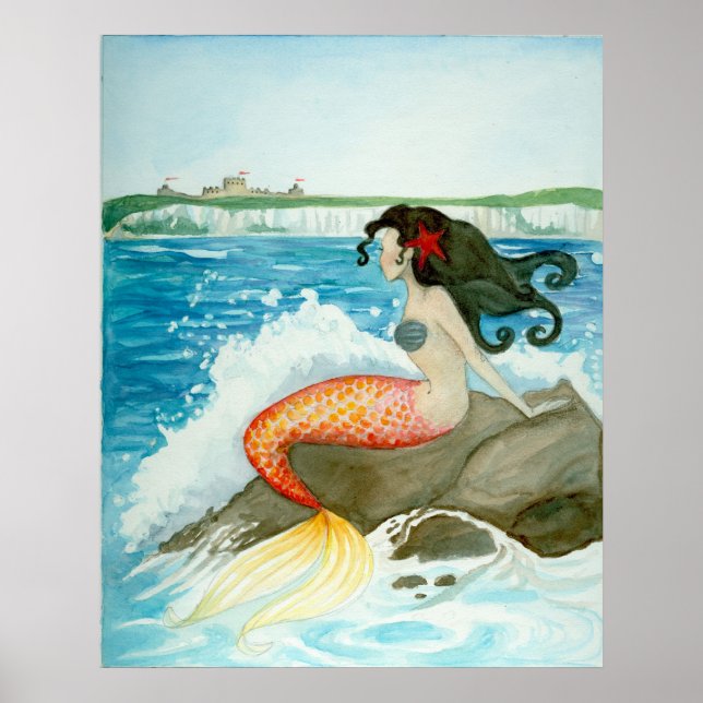 Yearning Litlle Mermaid ART PRINT (Front)