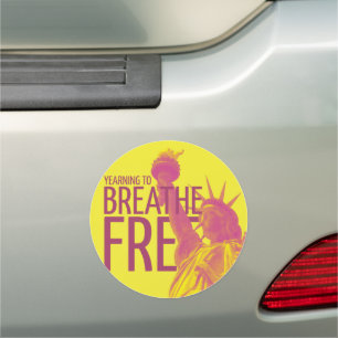 Yearning to Breathe Free Car Magnet