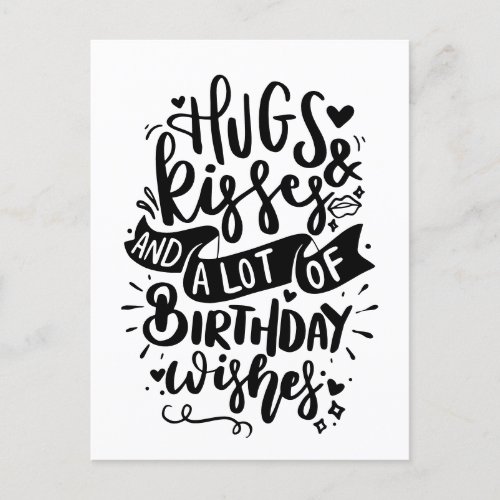 Years card Hugs Kisses  Birthday Wishes