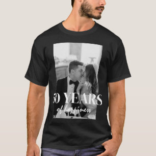 Years Of Happiness Elegant Wedding Anniversary T-Shirt