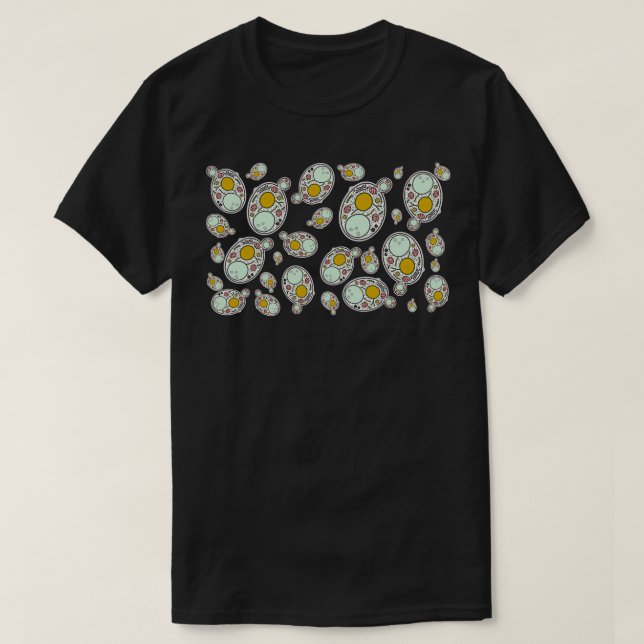 Yeast Anatomy Print T-Shirt (Design Front)