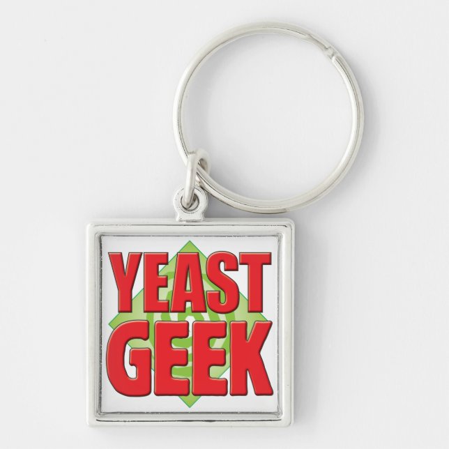 Yeast Geek v2 Keychain (Front)