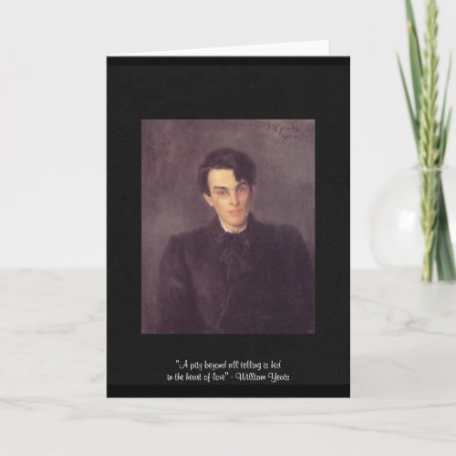 Yeats Heart Of Love Quote On Greeting Card