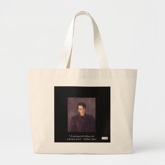 Yeats "Heart Of Love" Quote On Sustainable Bag (Front)